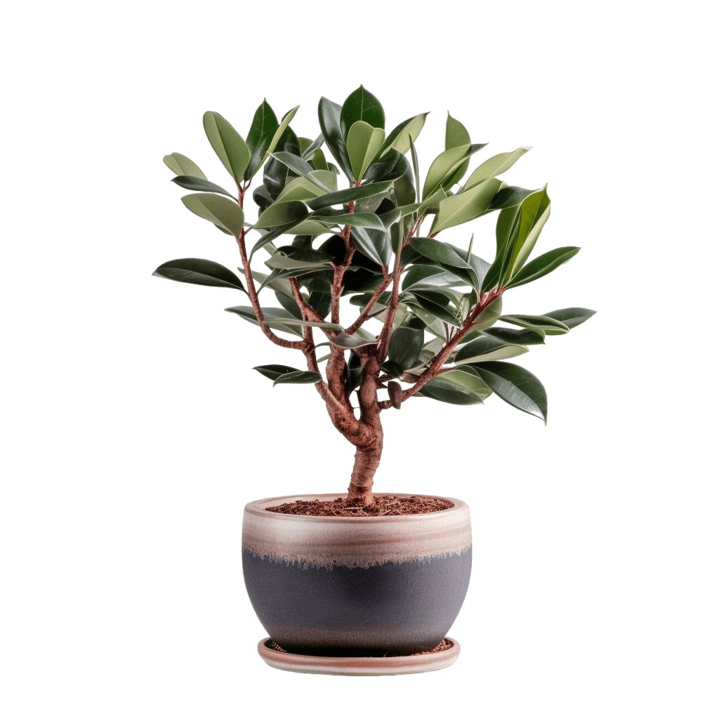 medium size Rubber Plant in a pot